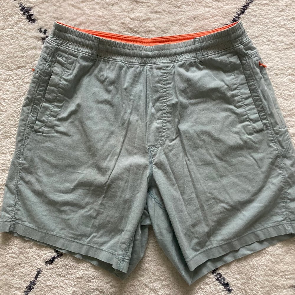 Birddogs Blue Flat Front Shorts Athletic Style